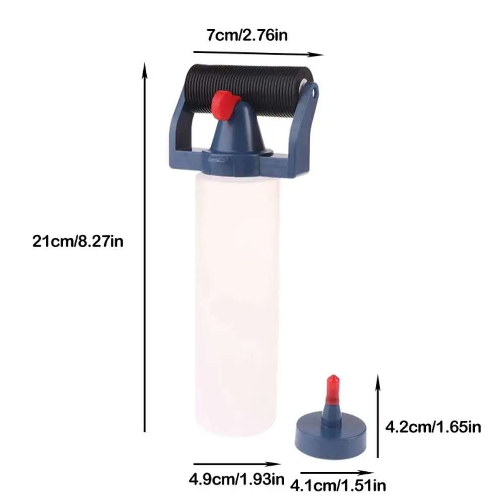 Strumento fai-da-te Bottiglia di colla a tenuta stagna Erogazione Bottiglia di colla in plastica con rullo Applicatore di colla Comodo contenitore per colla Lavorazione del legno