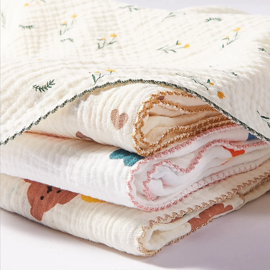 Muslin Baby Swaddle Blankets Newborn Summer Baby Blanket For Boys Girls Infant Receiving Blanket Cotton Soft Baby Swaddle Wrap