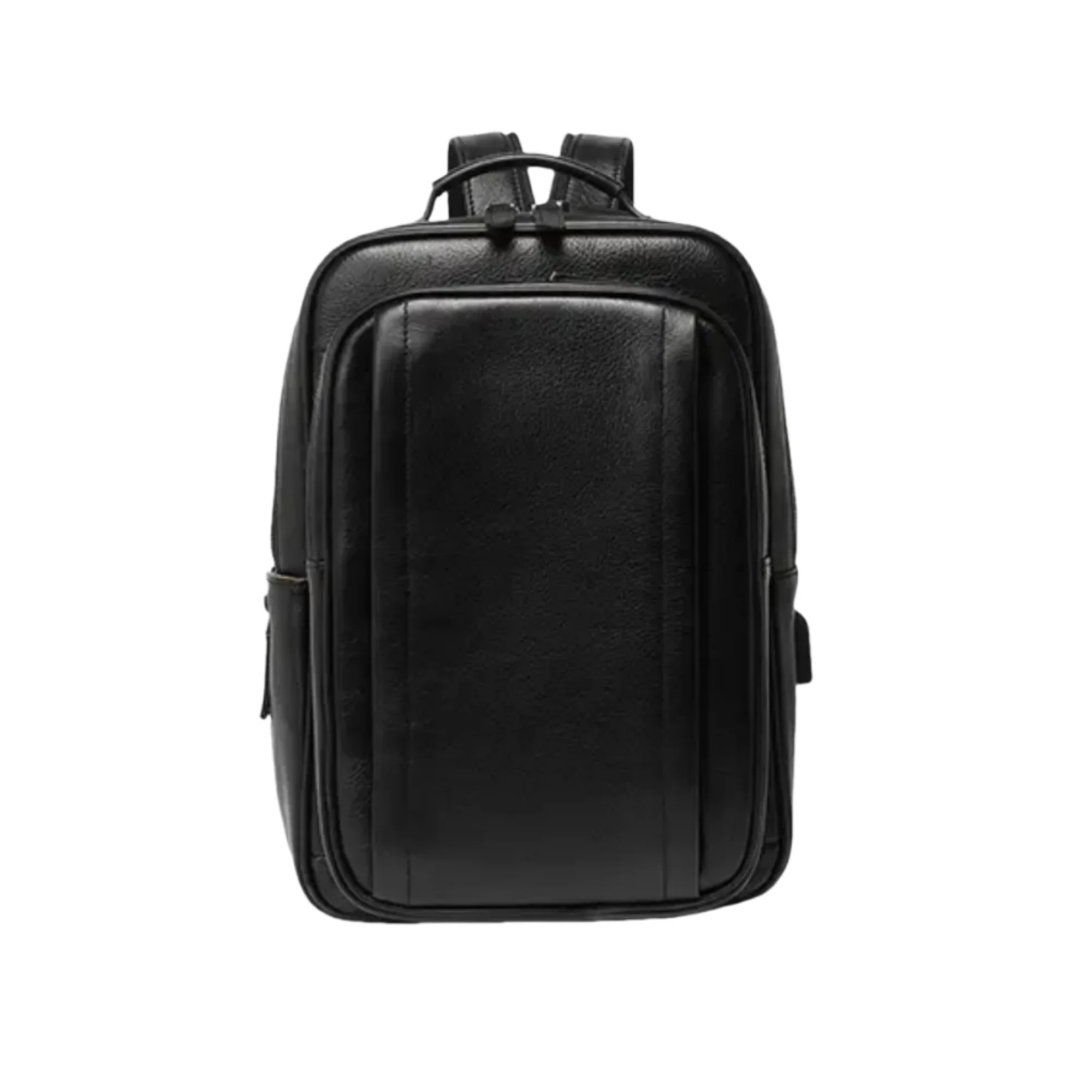 Backpacks with USB Charging Port Multifunctional Backpack Men Cowhide Leather Large Laptop Backpack Genuine Leather Men's Bag