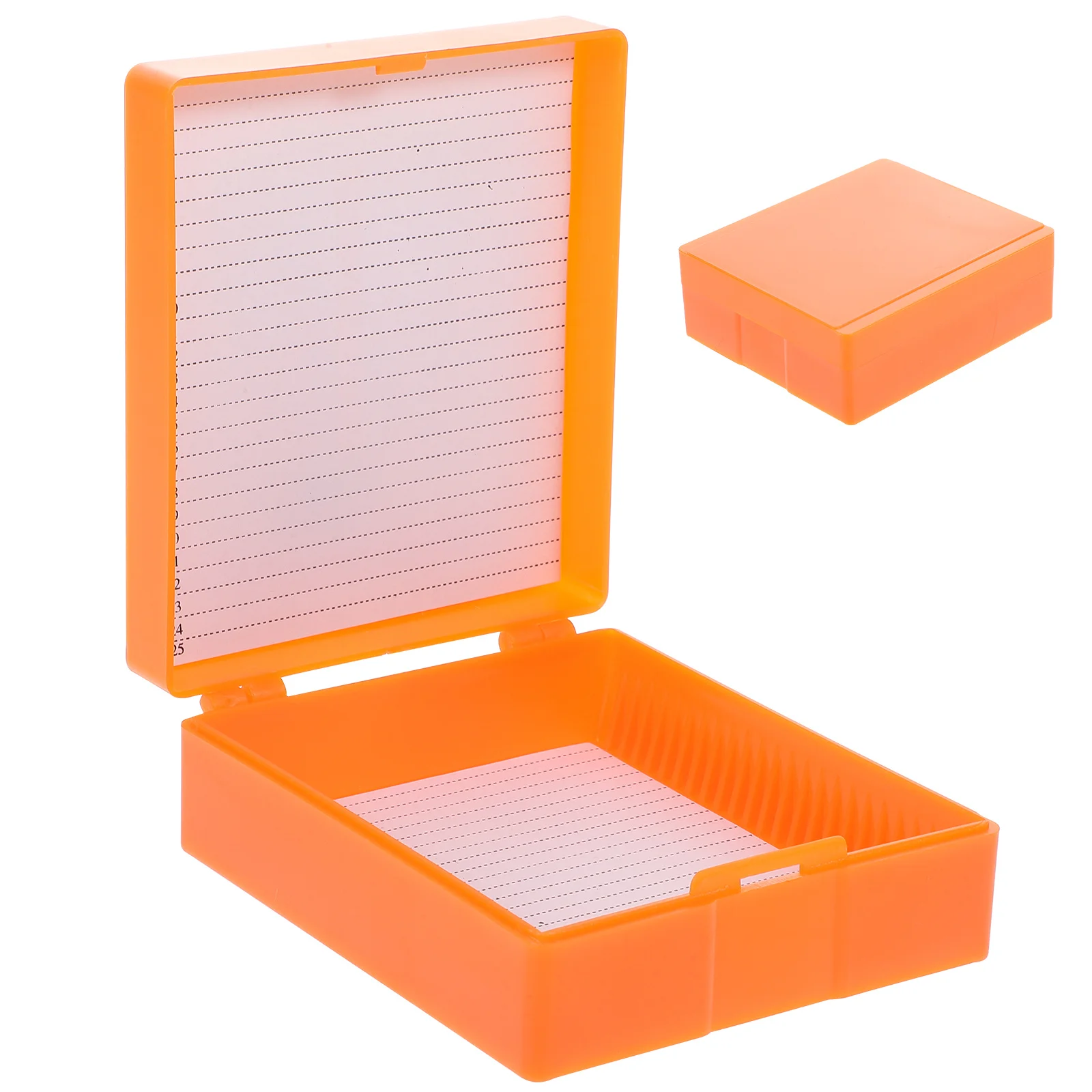 

: Microscope Slide Storage Box Multi-Compartment For Laboratory Use Glass Specimen Organizer Lab