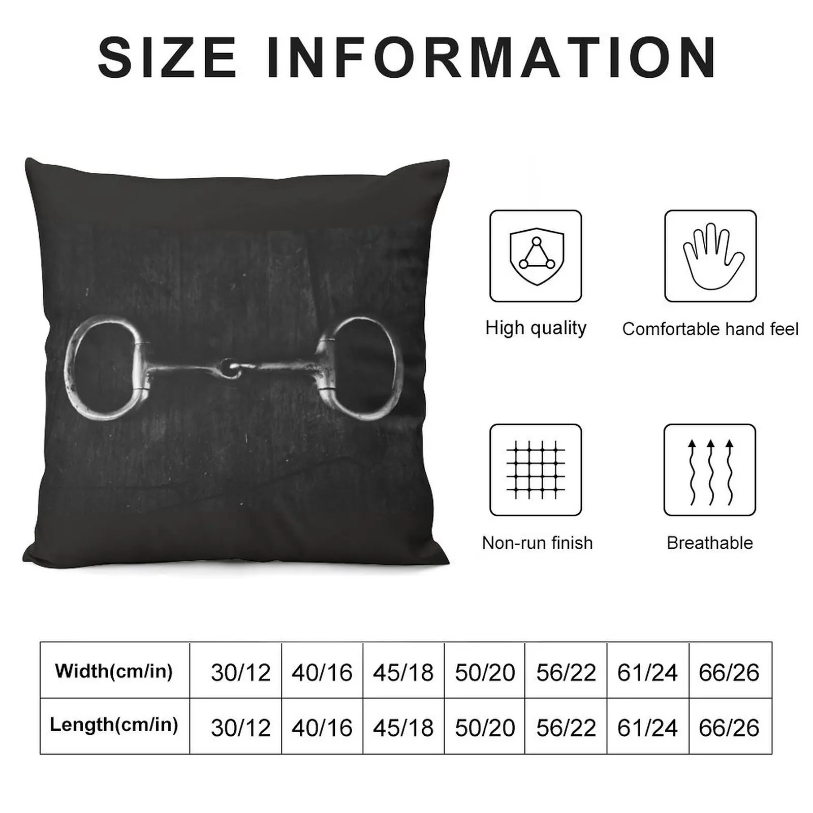 Snaffle Throw Pillow Pillow Cases Cushion Cover Luxury pillow