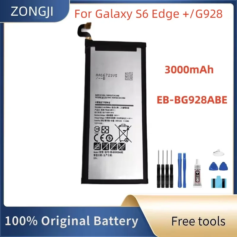 New Battery EB-BG928ABE Battery For Galaxy S6 Edge +/Plus /G928 Battery+Free Tools