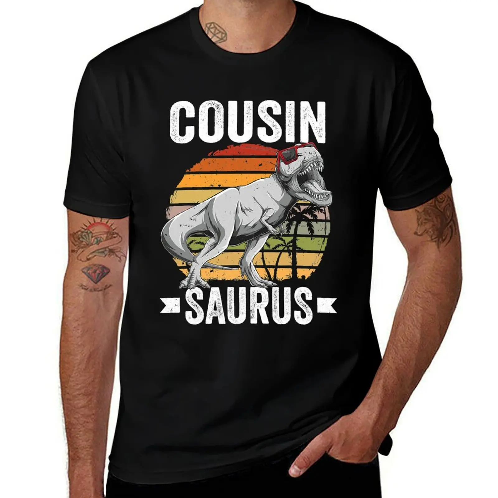 Cousin Saurus Dinosaur Cousinsaurus Family Matching T Rex T-Shirt Novelty Graphic Tee Shirt T-Shirt