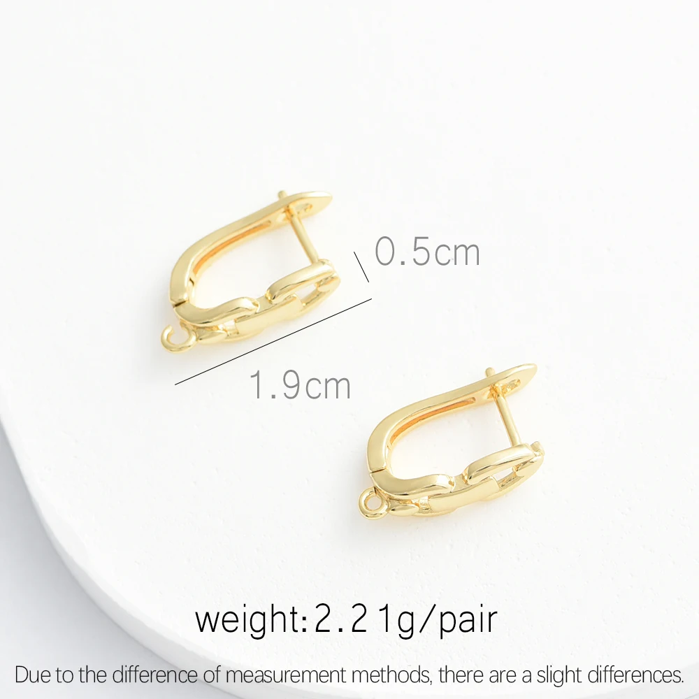 1 Pair Hypoallergenic 18K Gold/ Rhodium Plated Earrings Hooks Ear Wire Earrings Accessories For DIY Earring Making Accessories