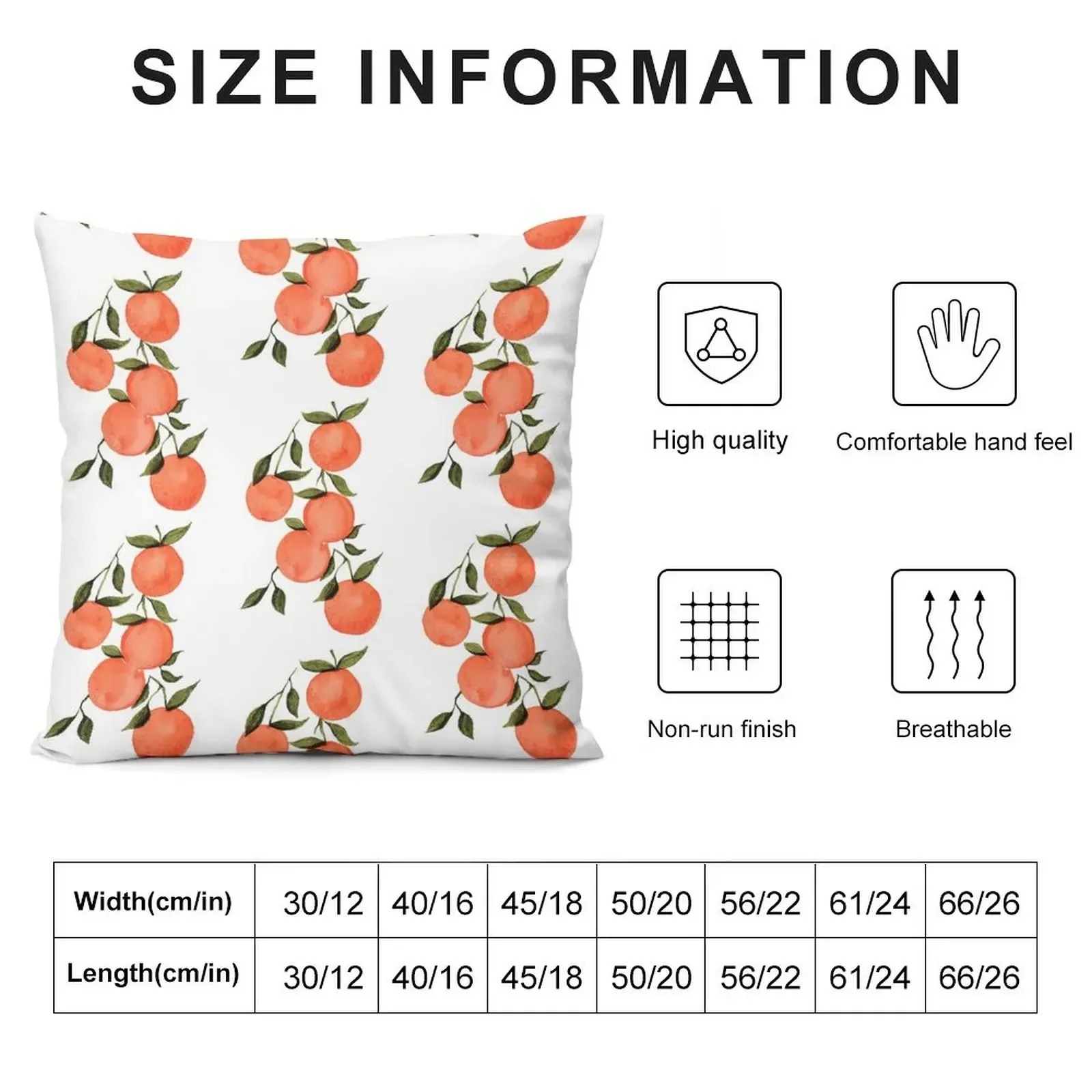 Clementine Cutie Throw Pillow Decorative Sofa Cushions Decorative pillow case pillow