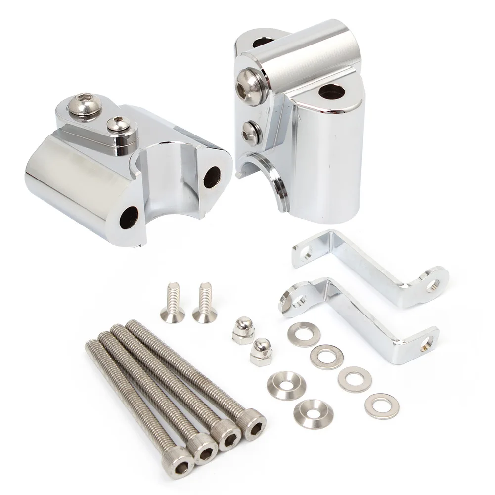 CNC Aluminum Handlebar Riser Rear‑Shift Bracket Height‑Up Modified Parts Fit for B M W R18 2021‑2022 Motorcycle Accessories