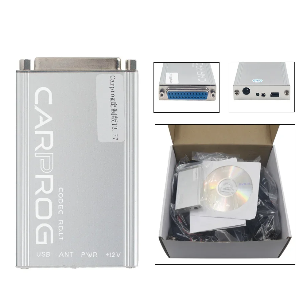 

The new carprog 13.77 Automotive ECU Airbag Reset Detection Chip Tuning Tool Complete accessories