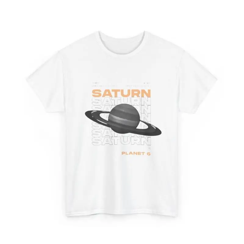 

Saturn T shirt Cotton Space Lover Astronomy