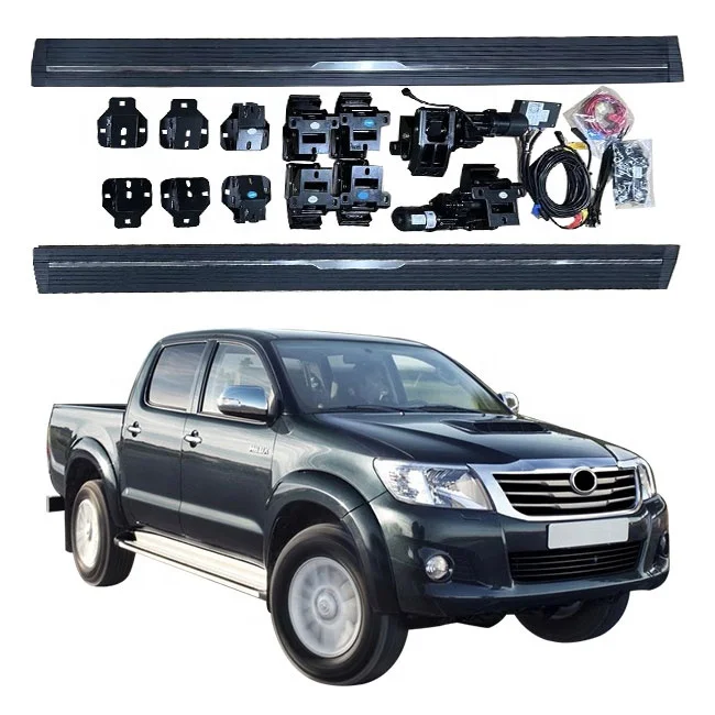 Customized Pickup 4X4 aluminium accessories running board for toyota hilux vigo 2008 2016 electric side step