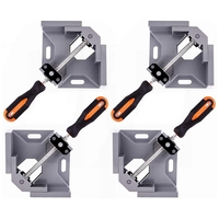 4Pcs Corner Clamp Right Angle Clamp 90 Degree Clamps For Woodworking With Adjustable Swing Jaw Frame Clamps For Welding