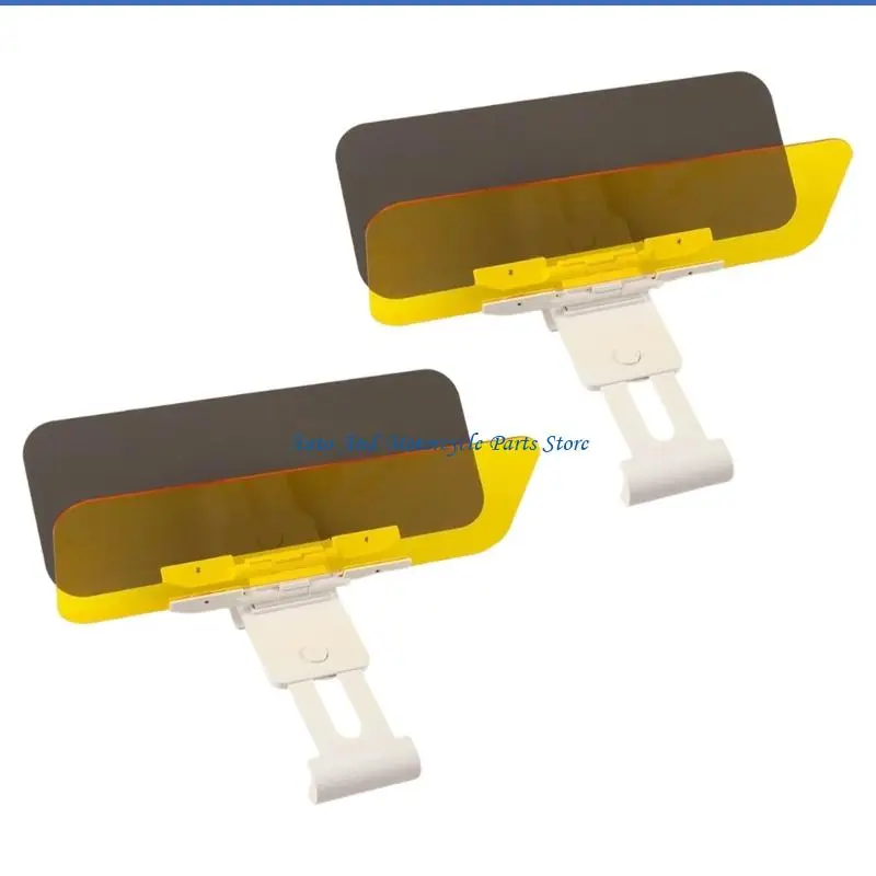 P9FD 1/2pc Car Sun Visors Reduces Glares Oncoming Headlights Easy Installation Sunshade