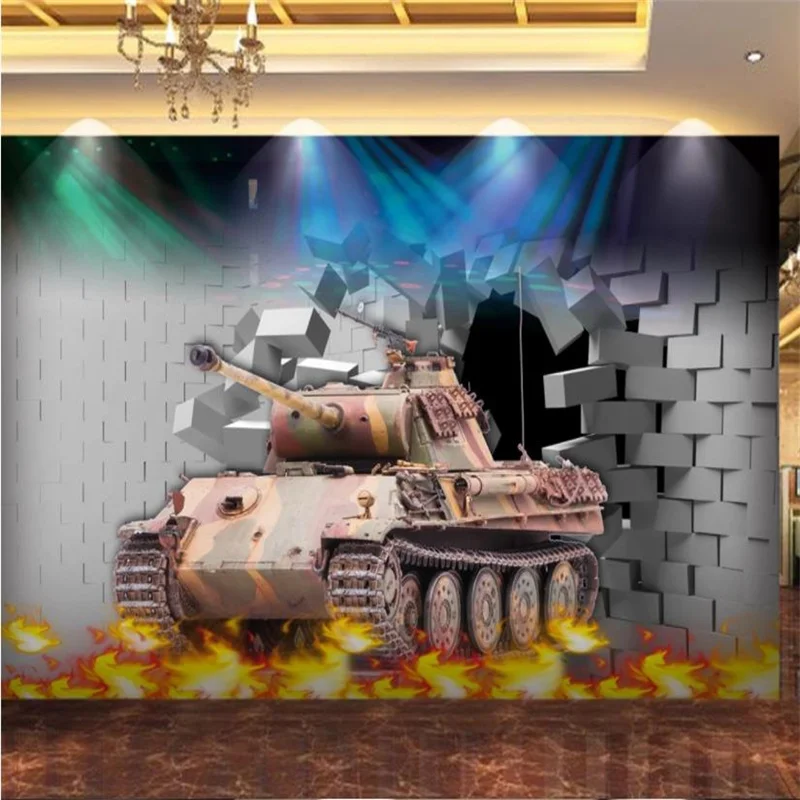 

Custom Decoration 2022 Wallpaper Mural car 3D Mural Living Room Bedroom Sofa TV Background High-end Material