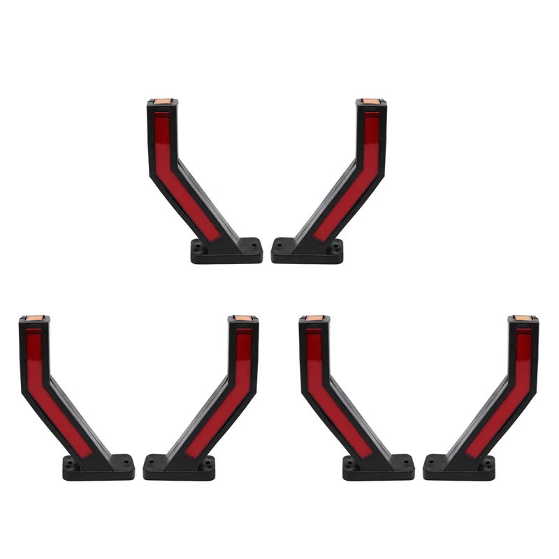 

ABOK-6X светодиодное боковое габаритное освещение прицепа, габаритный фонарь для грузовика, фургон, светодиодные фонари для прицепа 12-24 В