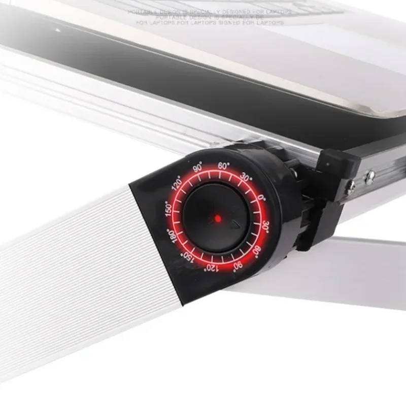 Adjustable Folding Laptop Desk Portable for Bed Table Notebook Cooler Fan Stand Computer Table Lap Office Desk