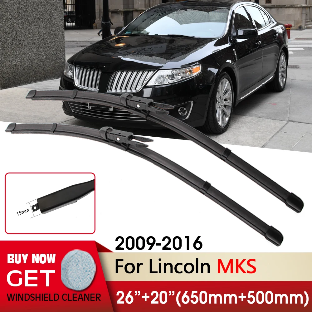 

Car Wiper RHD & LHD Front Wiper Blades 26"+20" For Lincoln MKS 2009-2016 Fit Pinch Tab Arm Windscreen Wipers Auto Accessories