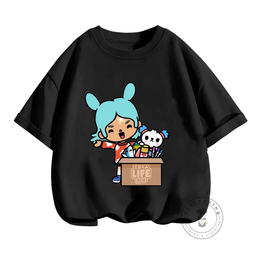 توكا الحياة العالم تي شيرت جديد لعبة الأطفال أنيمي تيز توكا بوكا الحياة العالم لعبة أطفال بلايز المحملة المراهقين قصيرة الأكمام عادية التي شيرت