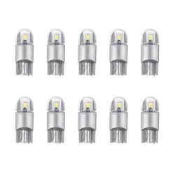 10Pcs 6000K Canbus T10 168 194 W5W Dome License Side Marker LED Light Bulb White