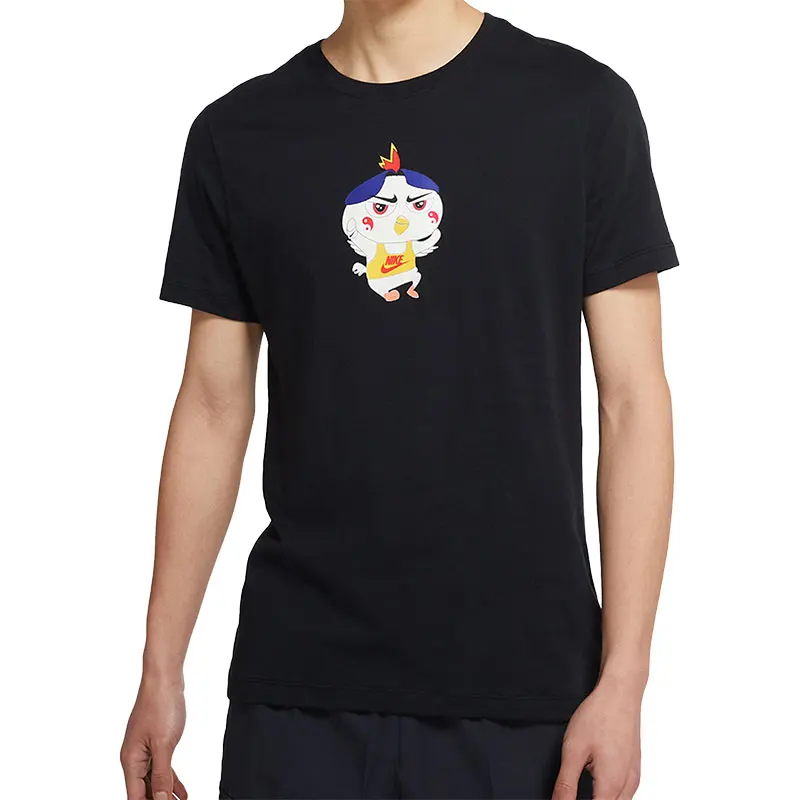 نايك حقيقية الصيف الرجال الرياضة والترفيه جولة الرقبة قصيرة الأكمام تي شيرت DD1323-010 #5