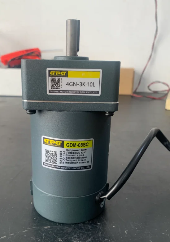 

60W12V 4gn 3k 10mm dc motor shaft output 600rpm