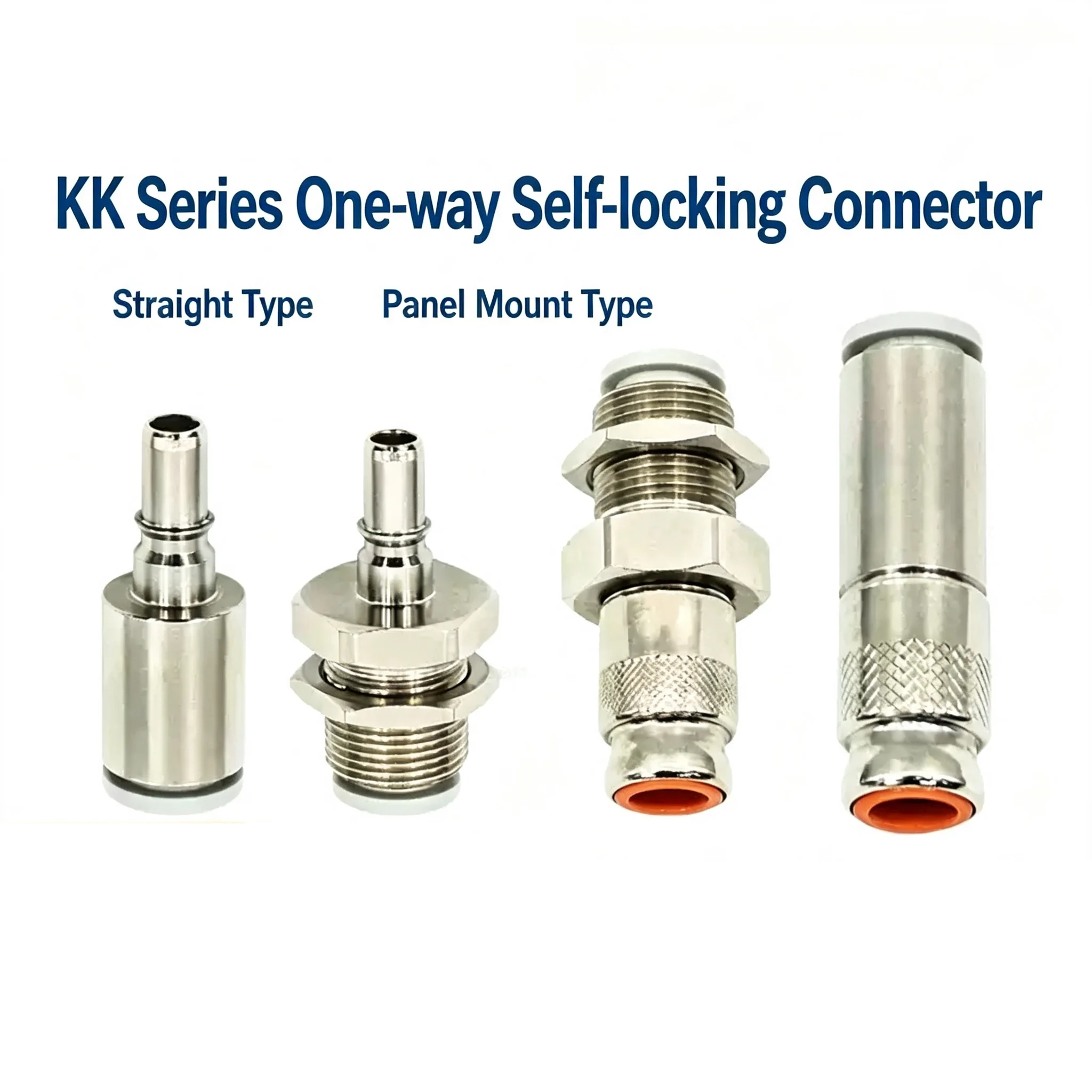 KK2P KK2S Pipe Size 04 06 Air Compressor Fitting G1/4 G3/8 C-Type Self-Locking Pneumatic Quick Coupling Male Female