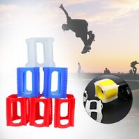 4pcs/set Skateboard Wheel Cover For Beginners Dolphin Jumping Artifact Retainer Wheel Lock Trainer Skateboard Assisted