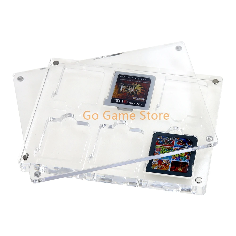 1 Buah Casing Kartrid Kartu Permainan Akrilik Transparansi Tinggi Penutup Magnetik untuk Kotak Penyimpanan Nintendo 3DS NDS