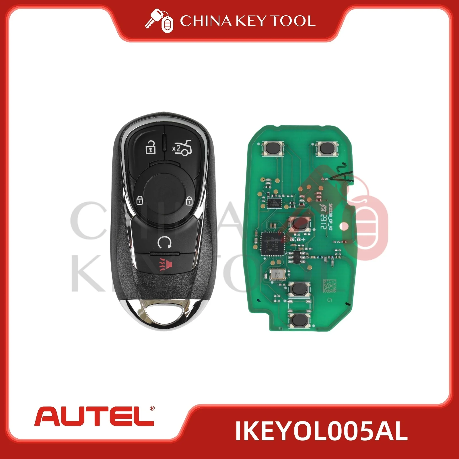 

1PCS Autel IKEYOL005AL OL005AL Universal Smart Remote Key 5 Buttons for Buick For Autel Smart Key For KM100 IM508 IM608 KM100E