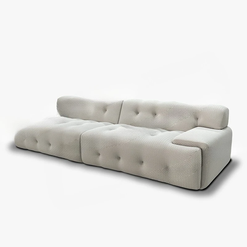 

Cream wind wheat ear pull point Roach wave sofa knitted Internet celebrity designer