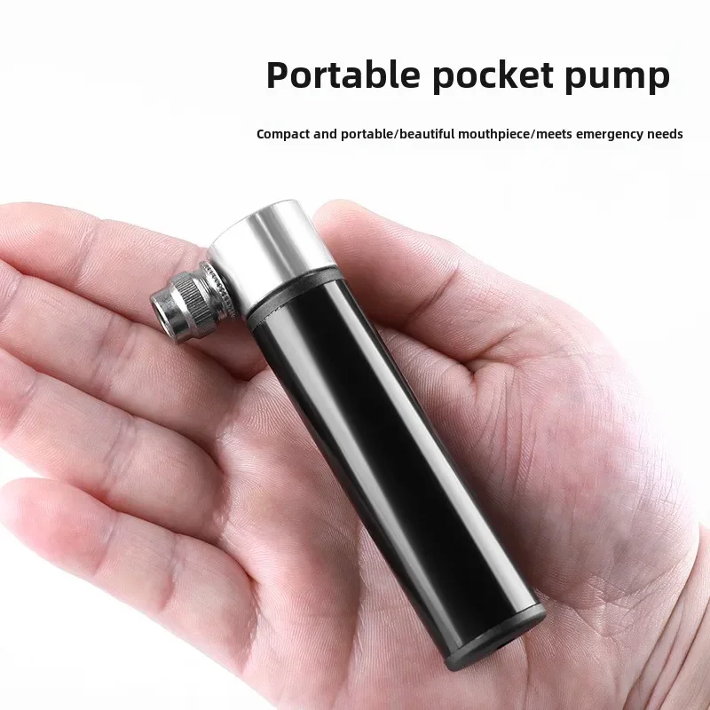 

Aluminum Alloy Pump Portable American and French Mouth Universal Mountain Road Bike Basketball Handheld Pump