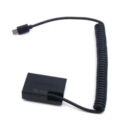 Type C PD Adapter Cable LP-E17 Dummy Battery ACK-E18 DR-E18  DC Coupler For Canon EOS 77D 760D 200DII 250D 9000D Kiss X9i X10 X9