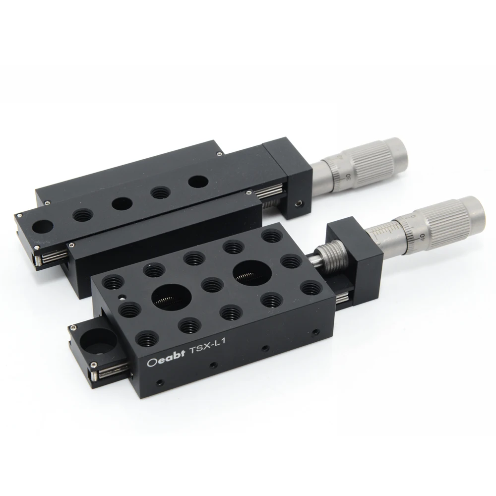 TSX-L Series Single-Axis Displacement Stage Micrometer Head Differential Adjuster X-Axis Slide Stage 2D Moving Stage