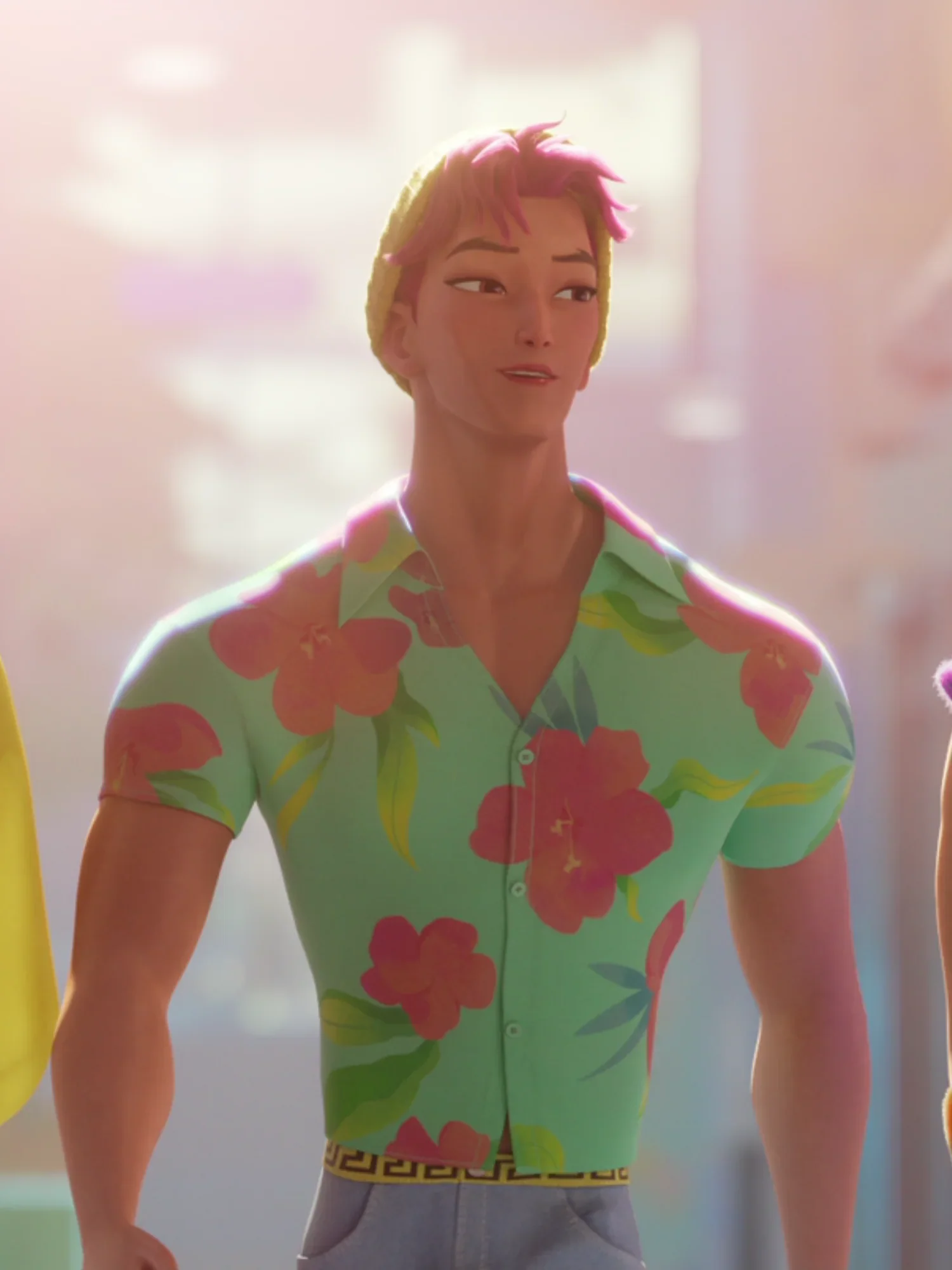 KPop شيطان الصيادين آبي ساجا جينو الأولاد زر قميص قصير الأكمام ثلاثية الأبعاد طباعة قمصان الرجال شاطئ هاواي الاطفال/الكبار قميص