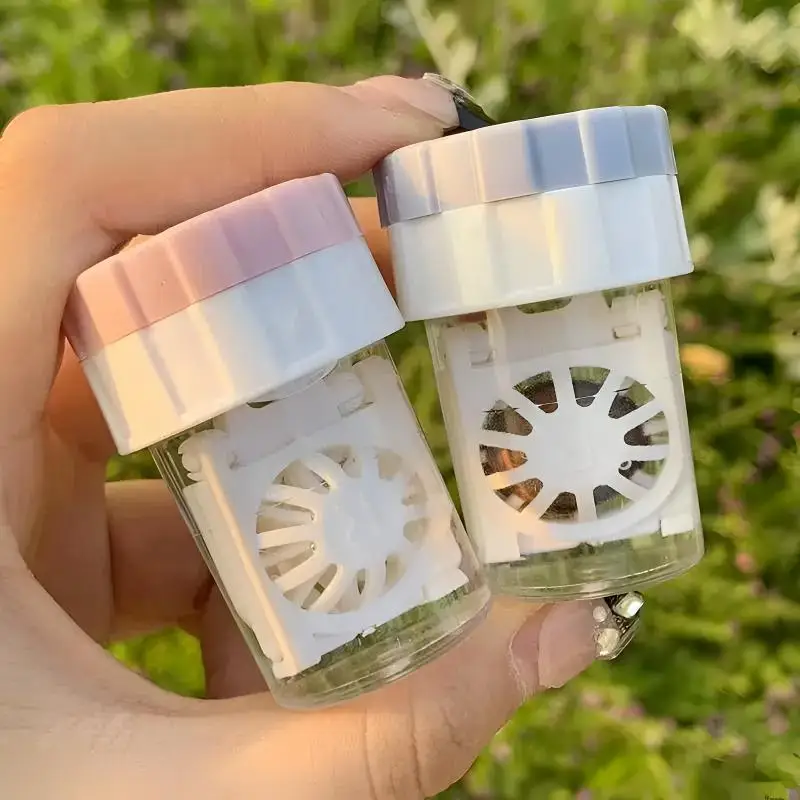 Contact Lenses Contact Lens Cleaner Ins Rotating Contact Lenses Contact Table Storage Box Convenient Contact Lens Box Automatic