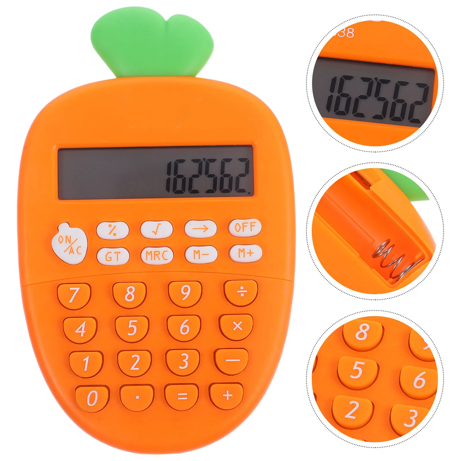 

Очаровательный студенческий калькулятор с 12-разрядным LED-дисплеем, прочной конструкцией и компактными кнопками, идеально подходит для использования в классе.