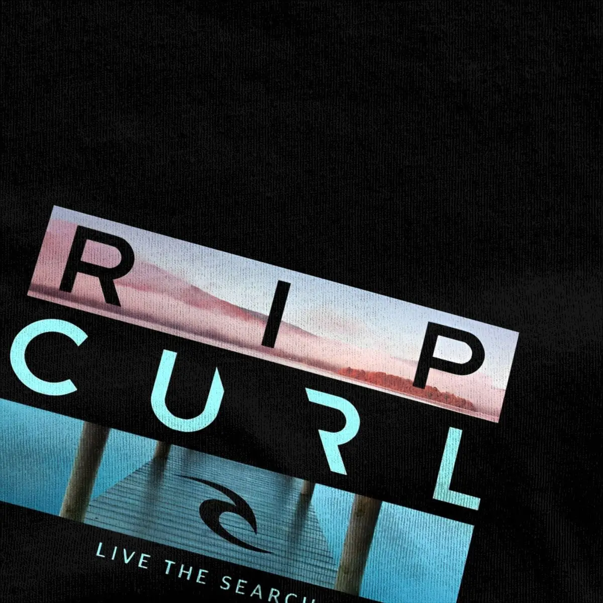 Selling Rip Live the Search Beauty Curl Logo Men T Shirt Summer Amazing Quality 100% Cotton Top Tees Male New T-Shirt