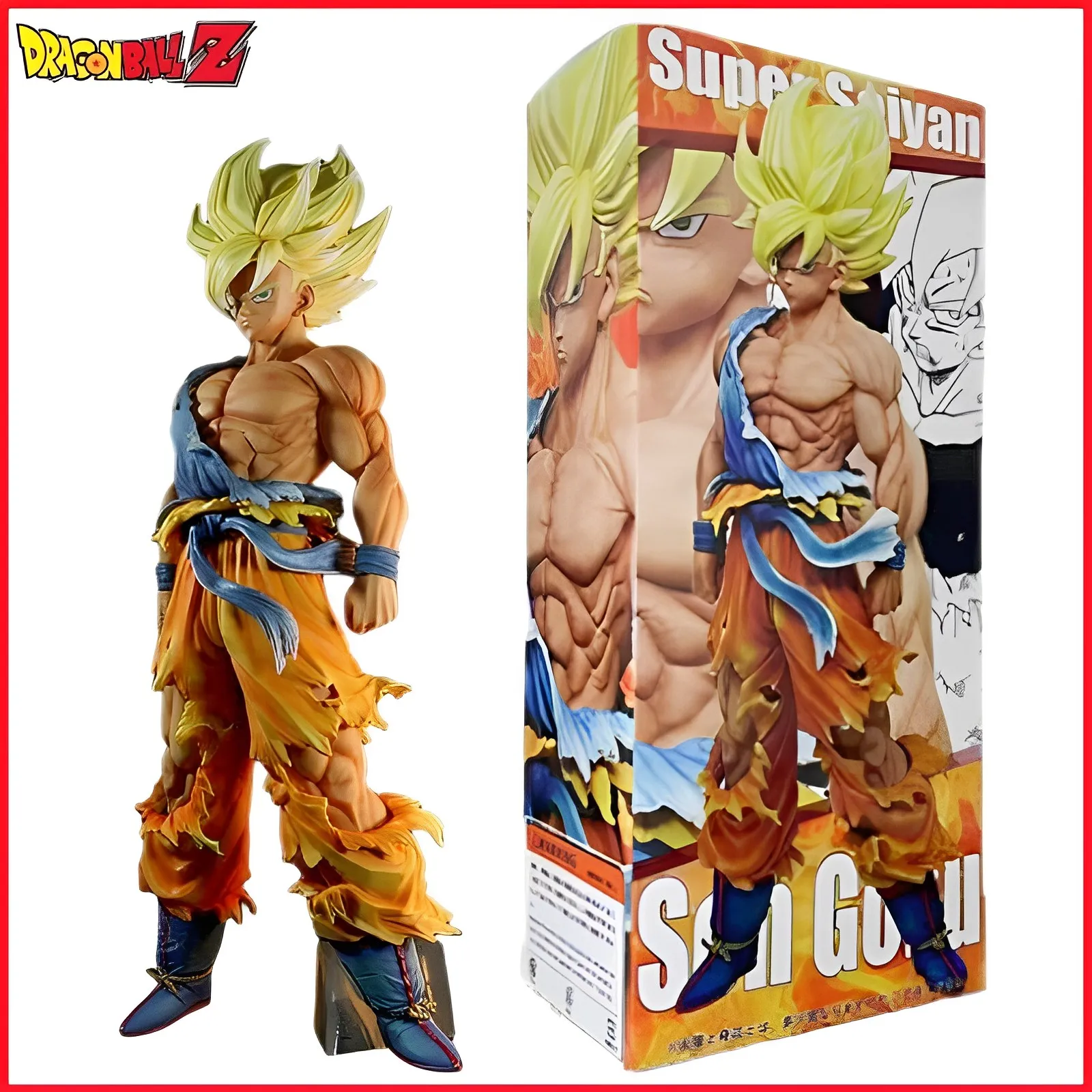 

43cm Dragon Ball Z Son Goku Gk Figure Super Saiyan Goku Dbz Anime Figurine Pvc Statue Doll Model Figures Room Decora Toys Gifts