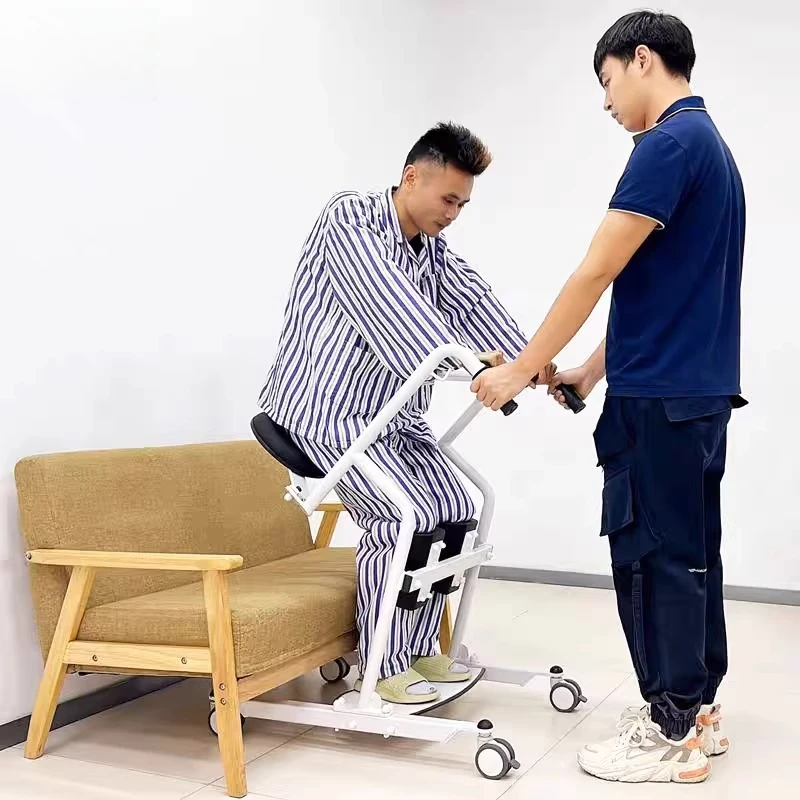 Long-term bed rest for the elderly hand-free lifting machine home assistance standing seated shifter care transport car
