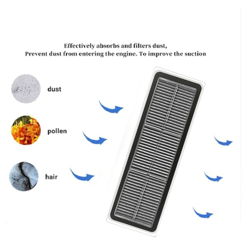 交換用ロボット掃除機用スペアパーツ,9個セット,HEPAフィルター,Dreame w20pro用フィルター,ultra