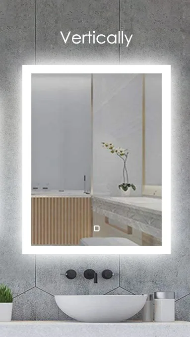 STANHOM modern hotel wall lighted led bath mirror