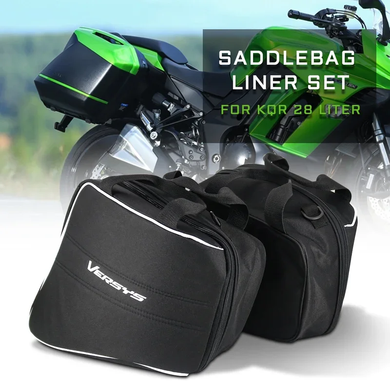 Motorcycle luggage bags Expandable Inner Bags Black Trunk Inner Bags For KAWASAKI Ninja 1000 H2 / Versys 650 1000