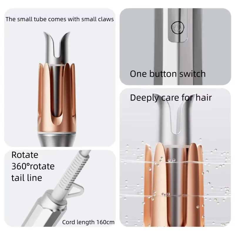 Automatic Curling Iron Gift Anti-Scald Fluffy Adjustable Temperature Large Curls Big Waves Curling Iron