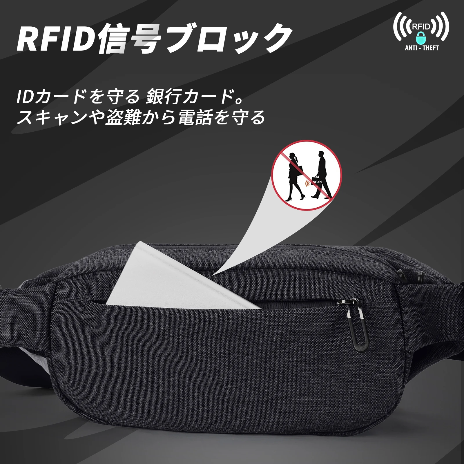 男性と女性のための防水ファニーパック,調節可能なストラップ付きウエストバッグ,クロスオーバーボディバッグ,旅行,スポーツ,ランニング,ファッション