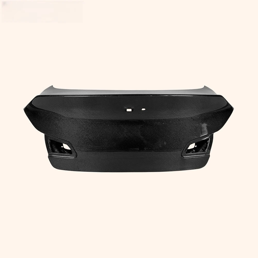 

For Infiniti G37 4 Door Sedan 08-13 Carbon HT Style Rear Trunk With Hole and Open Trunk Button Hole