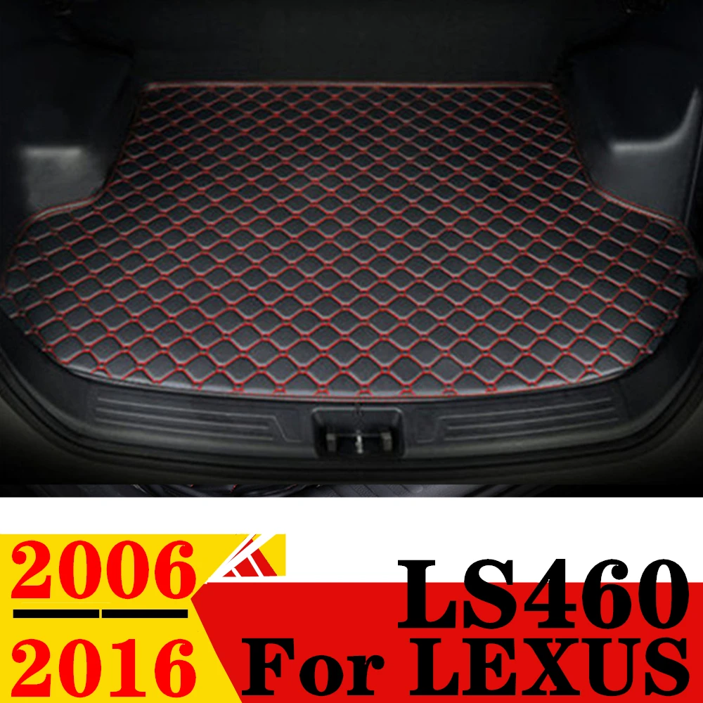 Car Trunk Mat For Lexus LS460 2016 2015 2014 2013 2012 2011 2010 2009 2008 2007 2006 Flat Side Rear Cargo Carpet Liner Tail Pad