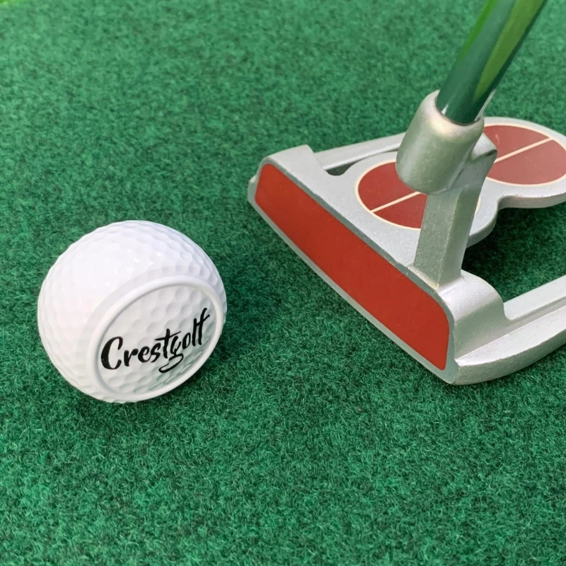 Düz şekil Golf eğitim topları iki katmanlı sürüş aralığı topları Golf uygulama topları salıncak atıcı sürüş aralığı köy için