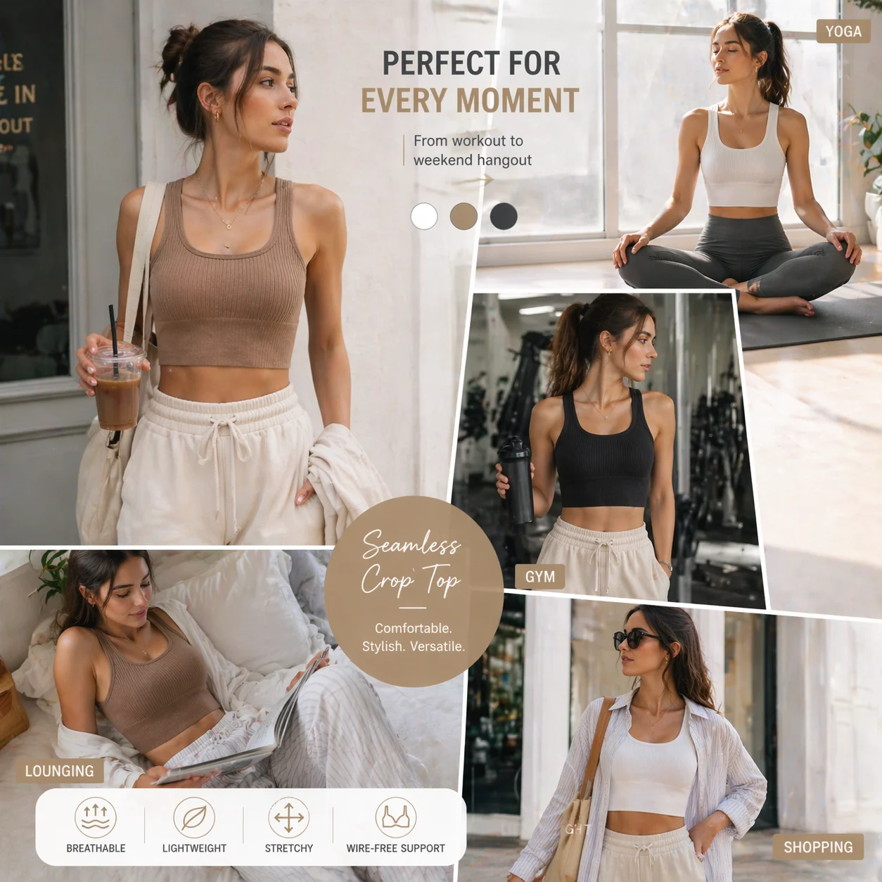 Débardeur de sport côtelé sans - Tank Top Ribbed avis et prix