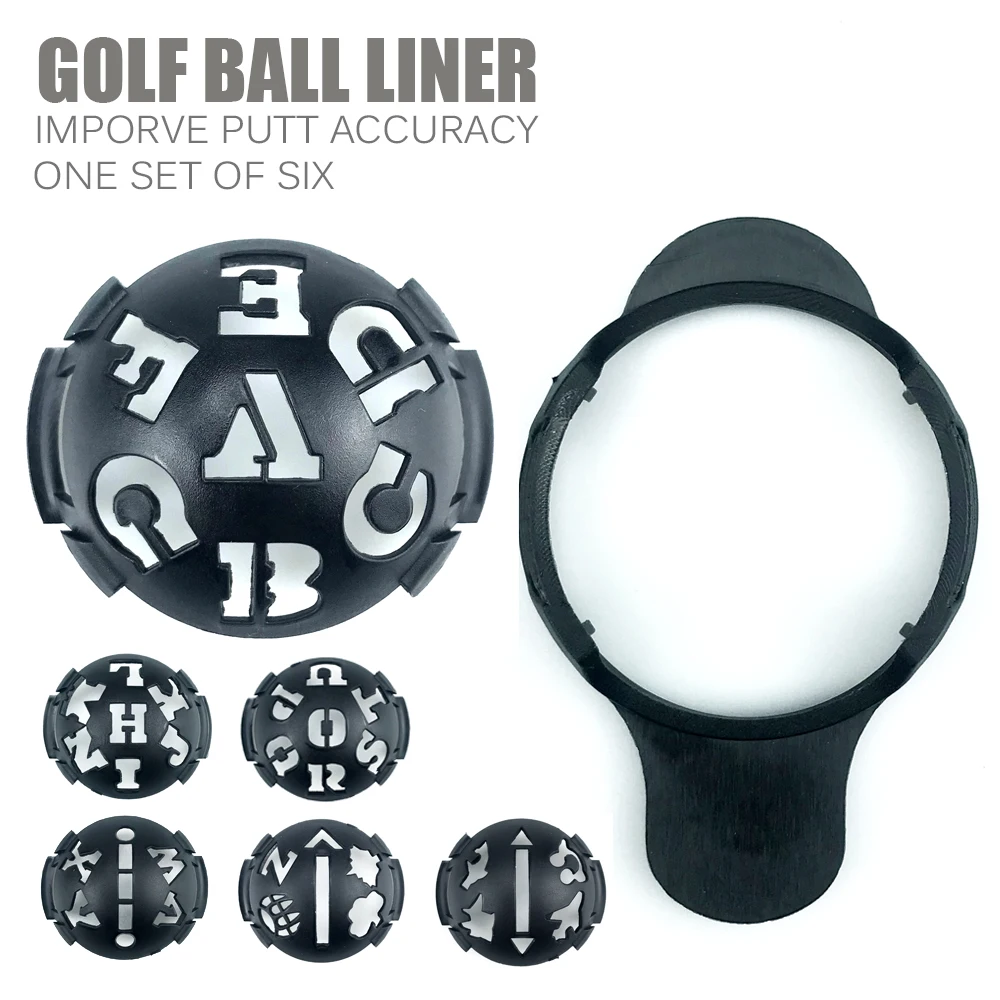 Golf Ball Line Marker Liner Template Set Marker Pen Golf Putting Positioning Aids Outdoor Sport Tools Golf Accessories(No ball)
