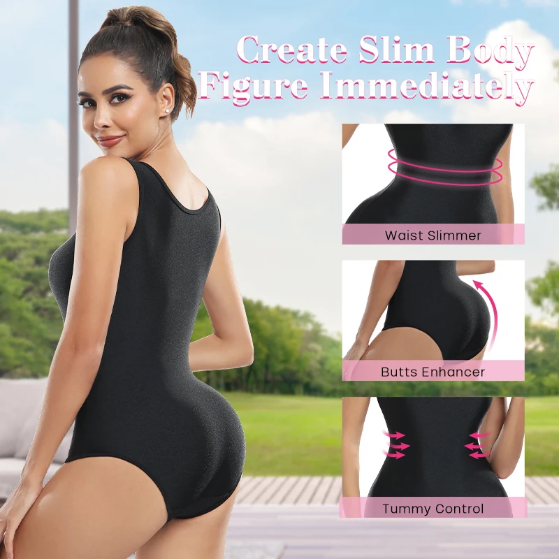 Slimming Waist Body Shaper Women Tummy Control Butt Enhancer Shapewear Bodysuit