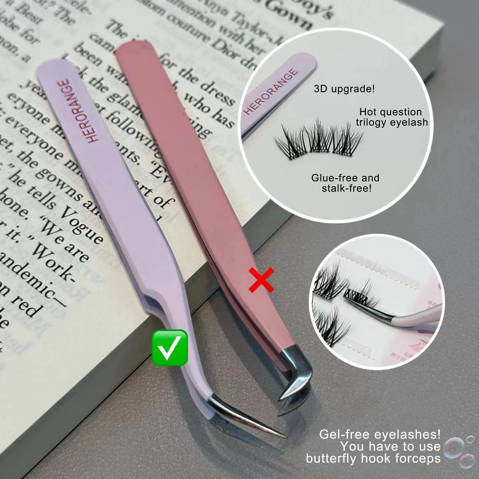 Staleks Pro False Eyelash Tweezers Stainless Steel Grafting False Eyelash Extension Tweezers Roll Eyelash Auxiliary Tool