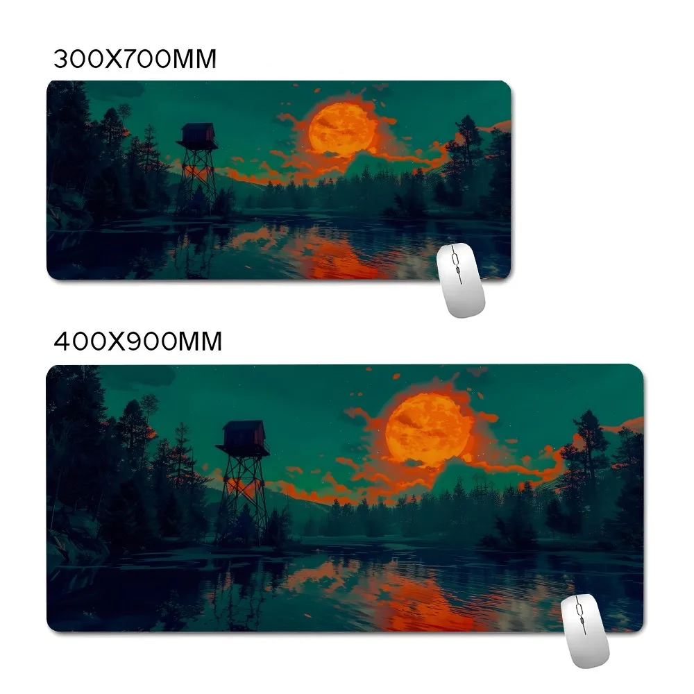 Game F-Firewatch Forest Mousepad Large Gaming Mouse Pad LockEdge Thickened Computer Keyboard Table Desk Mat